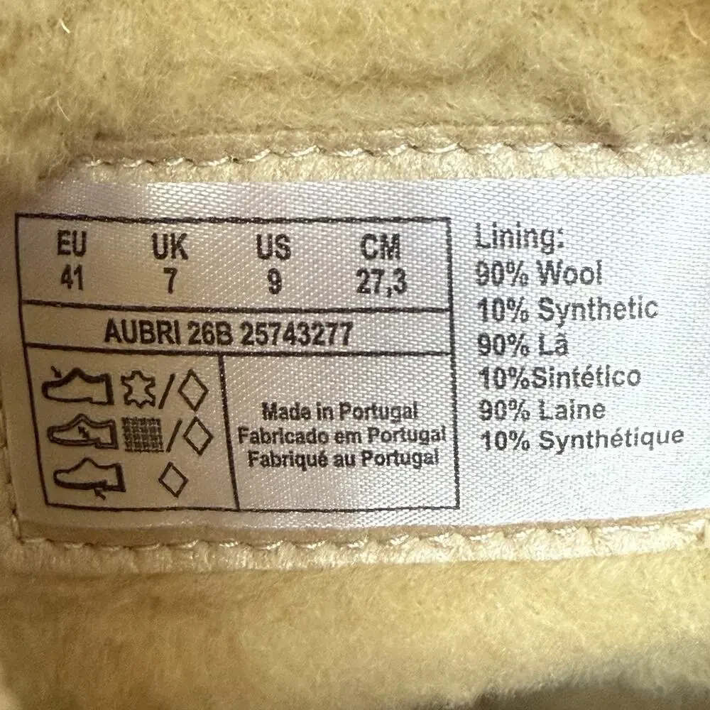 NEW Scotch & Soda‎ Aubri Chelsea Boots Sherpa Lined Sz 41 EU Platform Sand Color